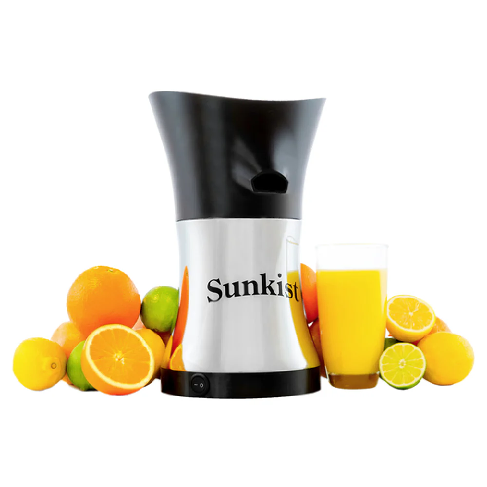 Sunkist PJF-A1OR Electric Citrus Juicer 7-1/2 Inch Diameter Metal Housing Sunkist PJF-A1OR Electric Citrus Juicer 7-1/2 Inch Diameter Metal Housing