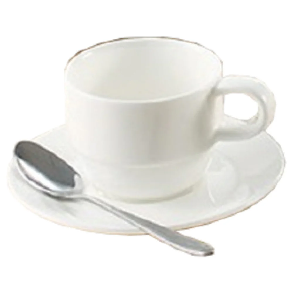 Yanco JS-003 3 Oz Jersey A.D. Cup Porcelain Round Dishwasher Oven Safe