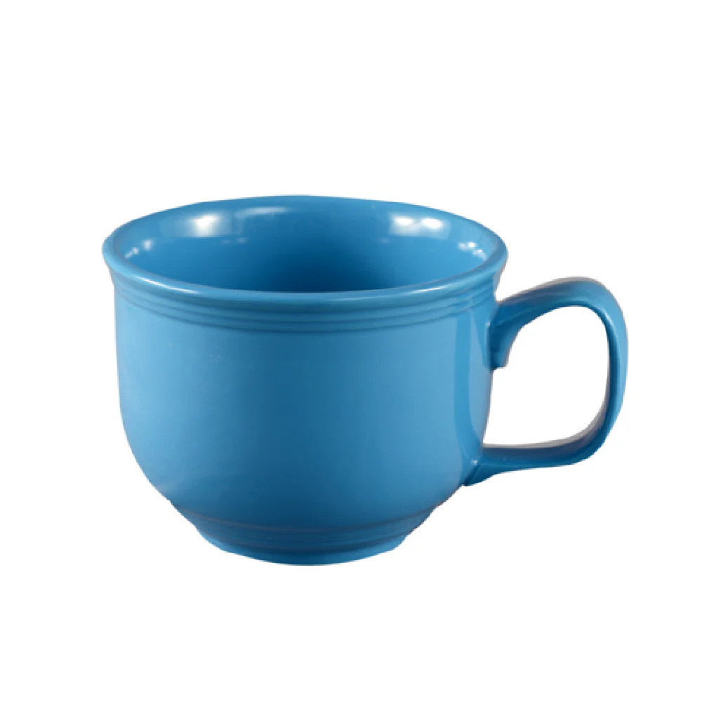 CAC China TG-318-PCK 18 Oz Jumbo Porcelain Tango Cup Embossed
