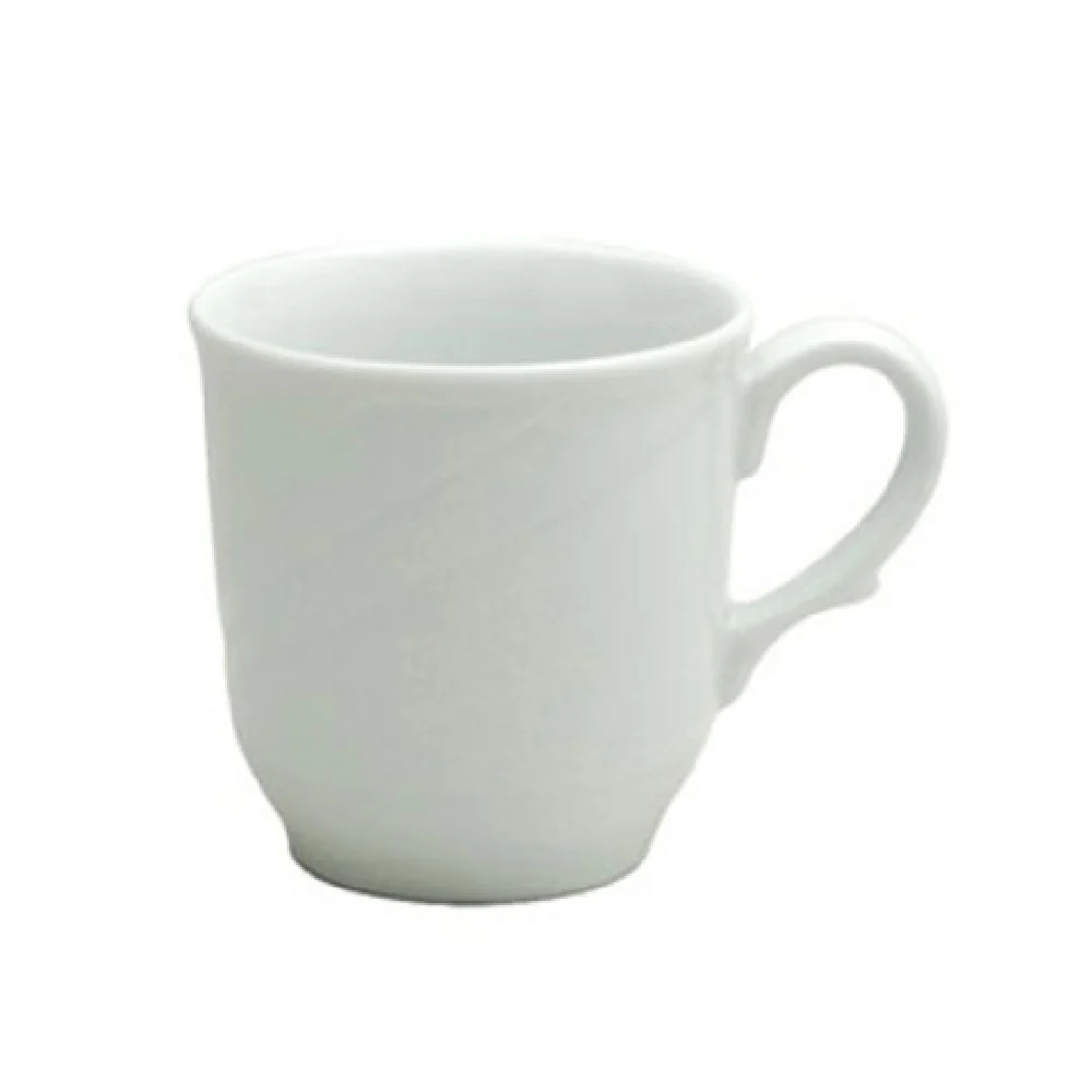 1880 Hospitality R4510000521 7 Oz Cup Embossed Handle Porcelain Bright White