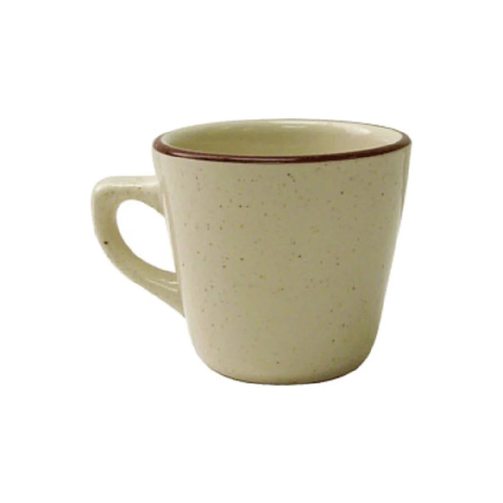 International Tableware GR-1 7 Oz Cup Ceramic with Handle American White