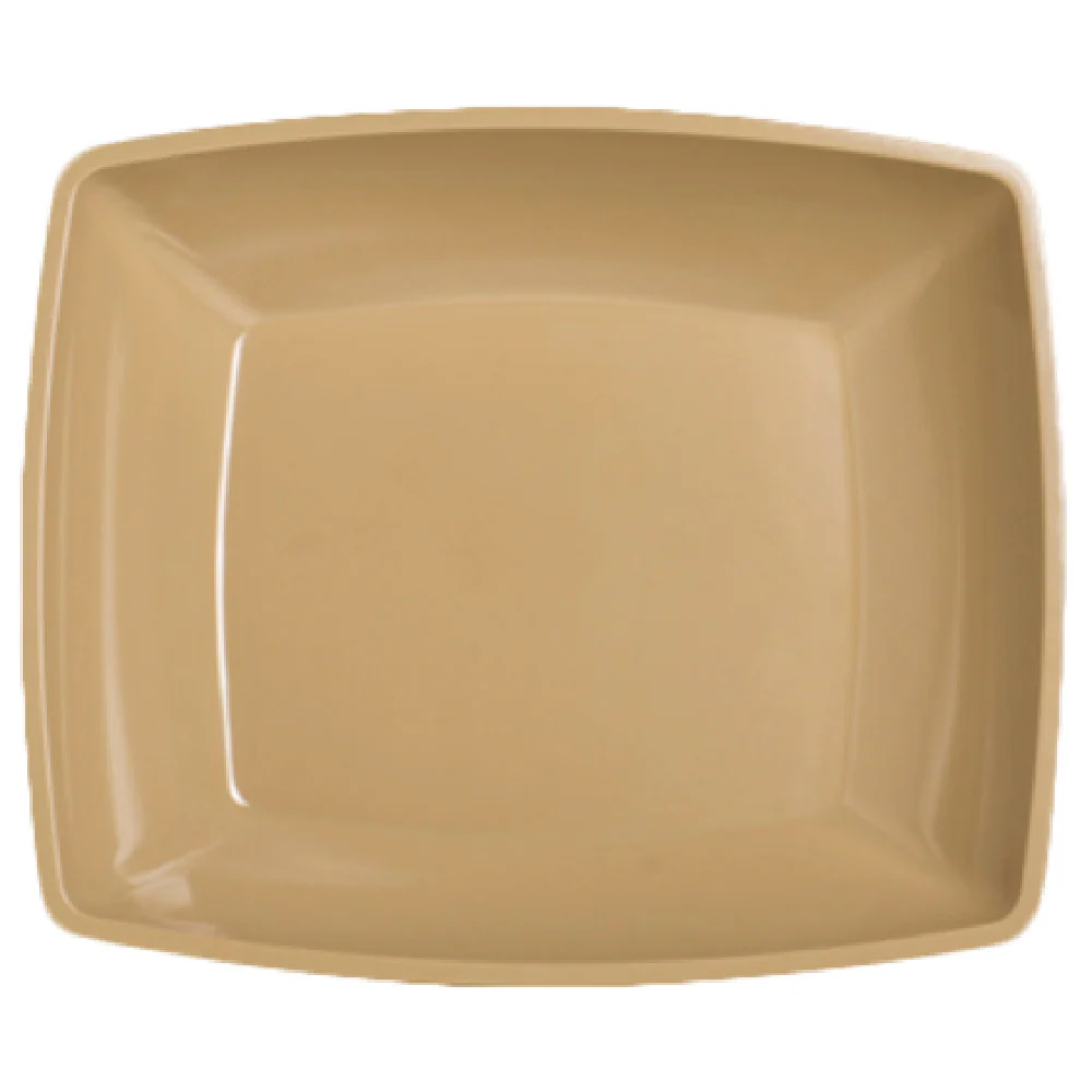 Steelite 7004DD062 4-4/5 Quarts Rectangle Bowl Melamine Tan 13 Inch 11 Inch