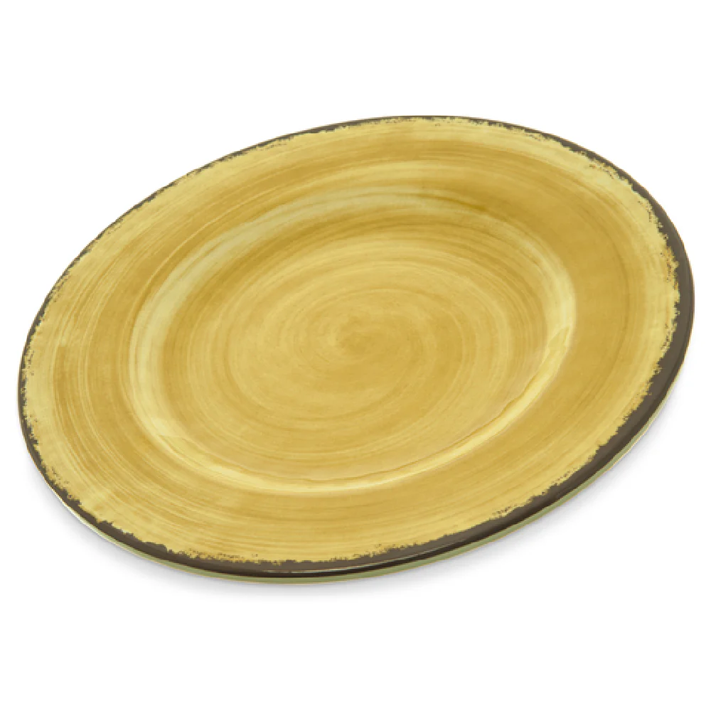 Carlisle 5400213 9 Inch Round Salad Plate Melamine Stain Resistant Amber Carlisle 5400213 9 Inch Round Salad Plate Melamine Stain Resistant Amber