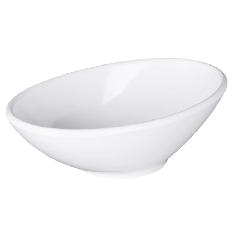 GET Enterprises M85-NW 16 Oz Oblong Bowl Melamine White Dishwasher Safe