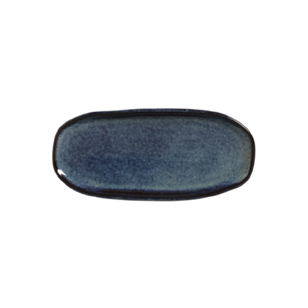 Porto Brasil 15114113001 4.3 Inch Shallow Organic Plater Stoneware Denim