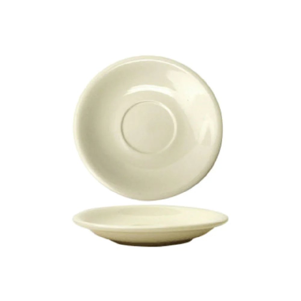 International Tableware VA-2 5-1/2 Inch Diameter Round Saucer Lead Free Ceramic