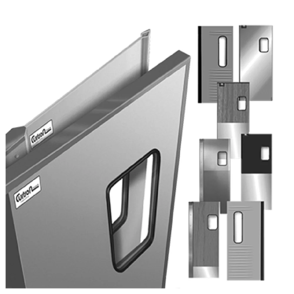 Curtron SPD-30-AL-GK-DBL-3696 36 Inch Double Swinging Door with Wood Core Aluminum