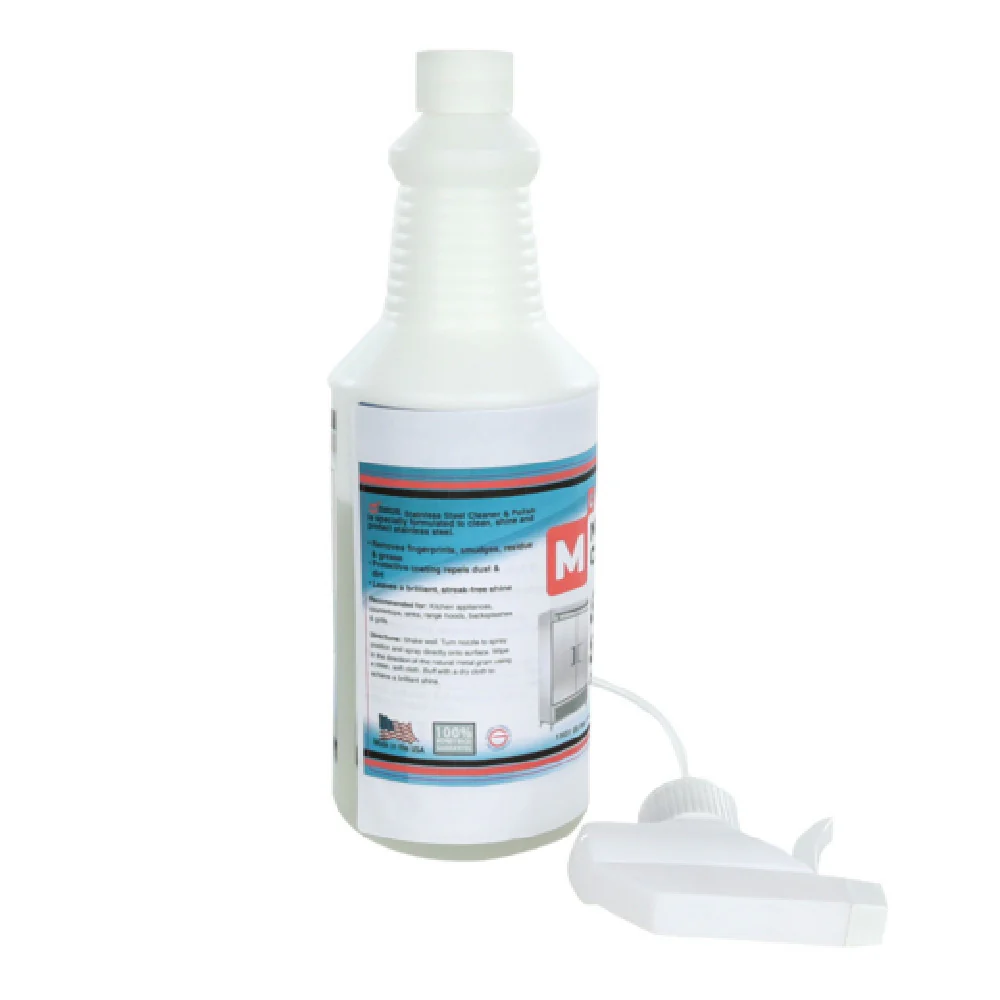 Marston Chemical 330193 Stainless Steel & Metal Cleaner 32 Oz Professional-grade Solution Designed To Clean Marston Chemical 330193 Stainless Steel & Metal Cleaner 32 Oz Professional-grade Solution Designed To Clean