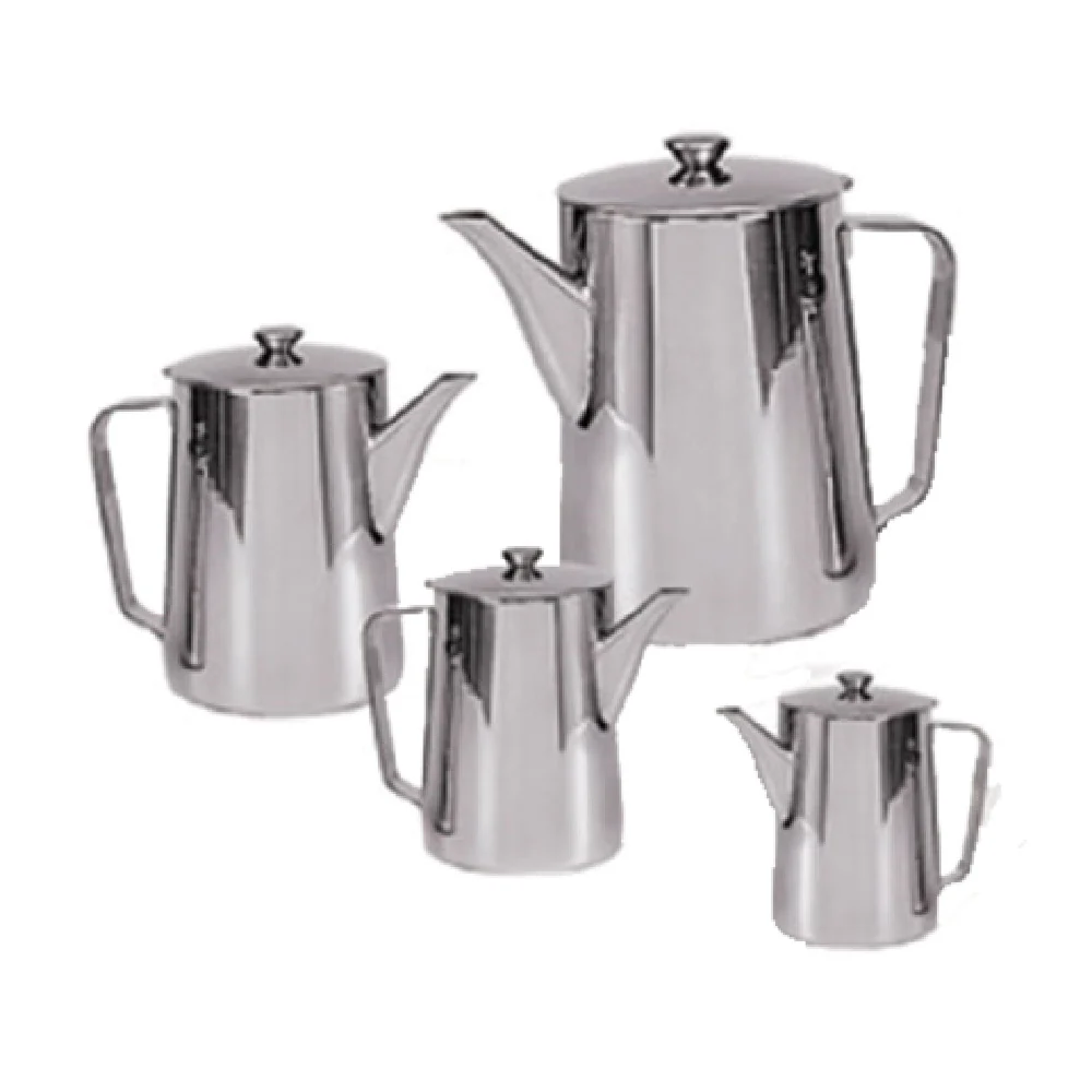 Admiral Craft PGN-21 21 Oz. Deluxe Beverage Server Straight Gooseneck Spout Stainless Steel with Knob Handle