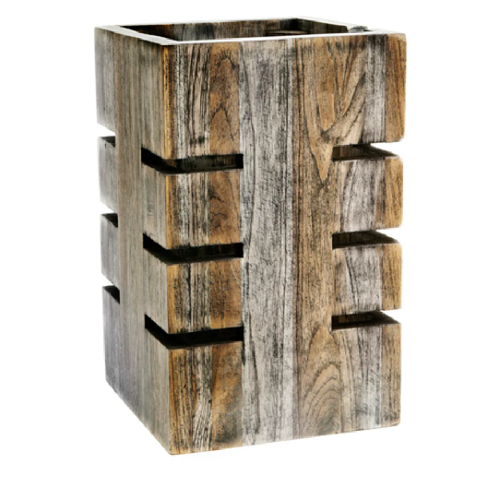 Steelite DWFB612WDAG 6.0 Inch Wood Fusion Buffet Riser Gray - Display Riser