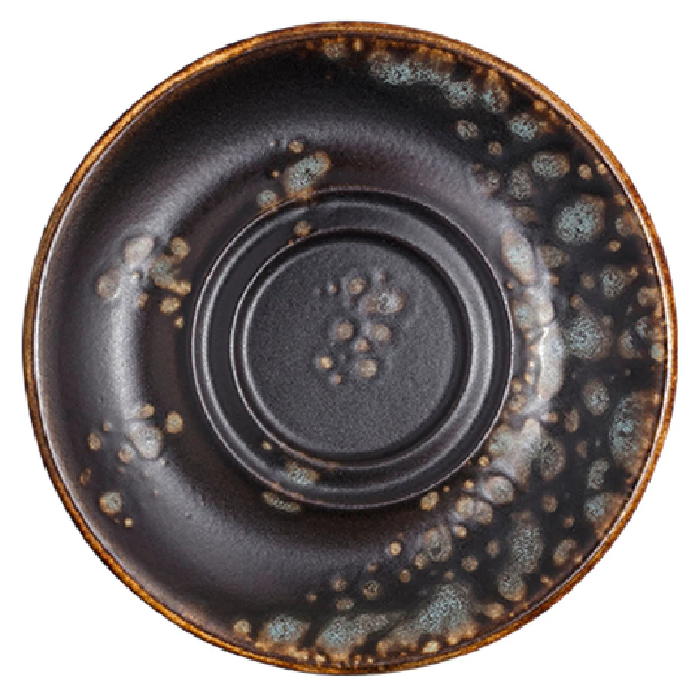 Vertex China LMS-2 6 Inch Saucer Round Double Well Hand Painted Porcelain Vertex China LMS-2 6 Inch Saucer Round Double Well Hand Painted Porcelain