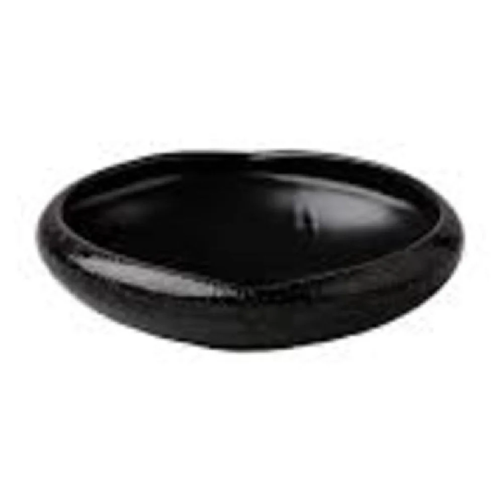 BauscherHepp RD18333 15.2 Oz Round Side Bowl Black Satin Vitrified China