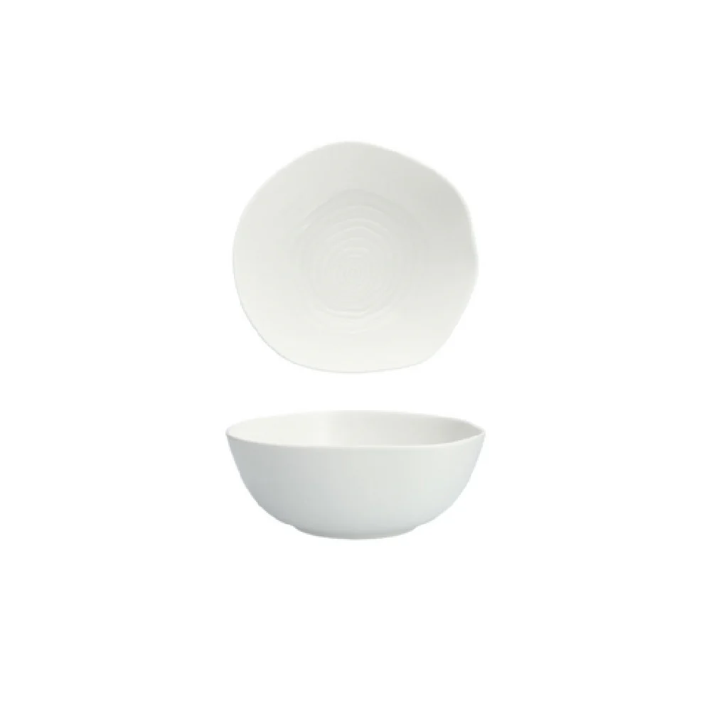 Fortessa 4700.F0000.06 6.8 Inch White Porcelain Shallow Organic Bowl Fortessa 4700.F0000.06 6.8 Inch White Porcelain Shallow Organic Bowl