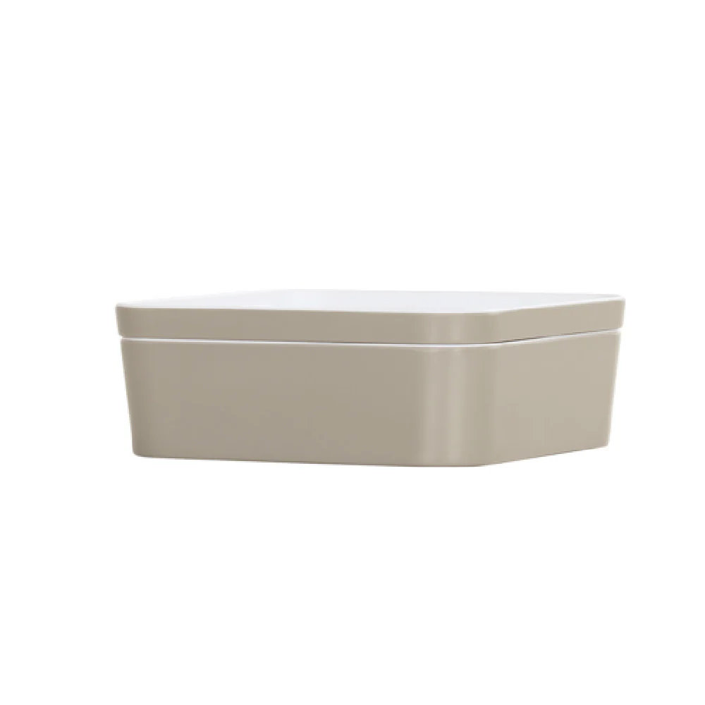 Cal-Mil 24130-8-102 8.25 Inch Square Bento Sushi Box dishwasher safe melamine ash Cal-Mil 24130-8-102 8.25 Inch Square Bento Sushi Box dishwasher safe melamine ash