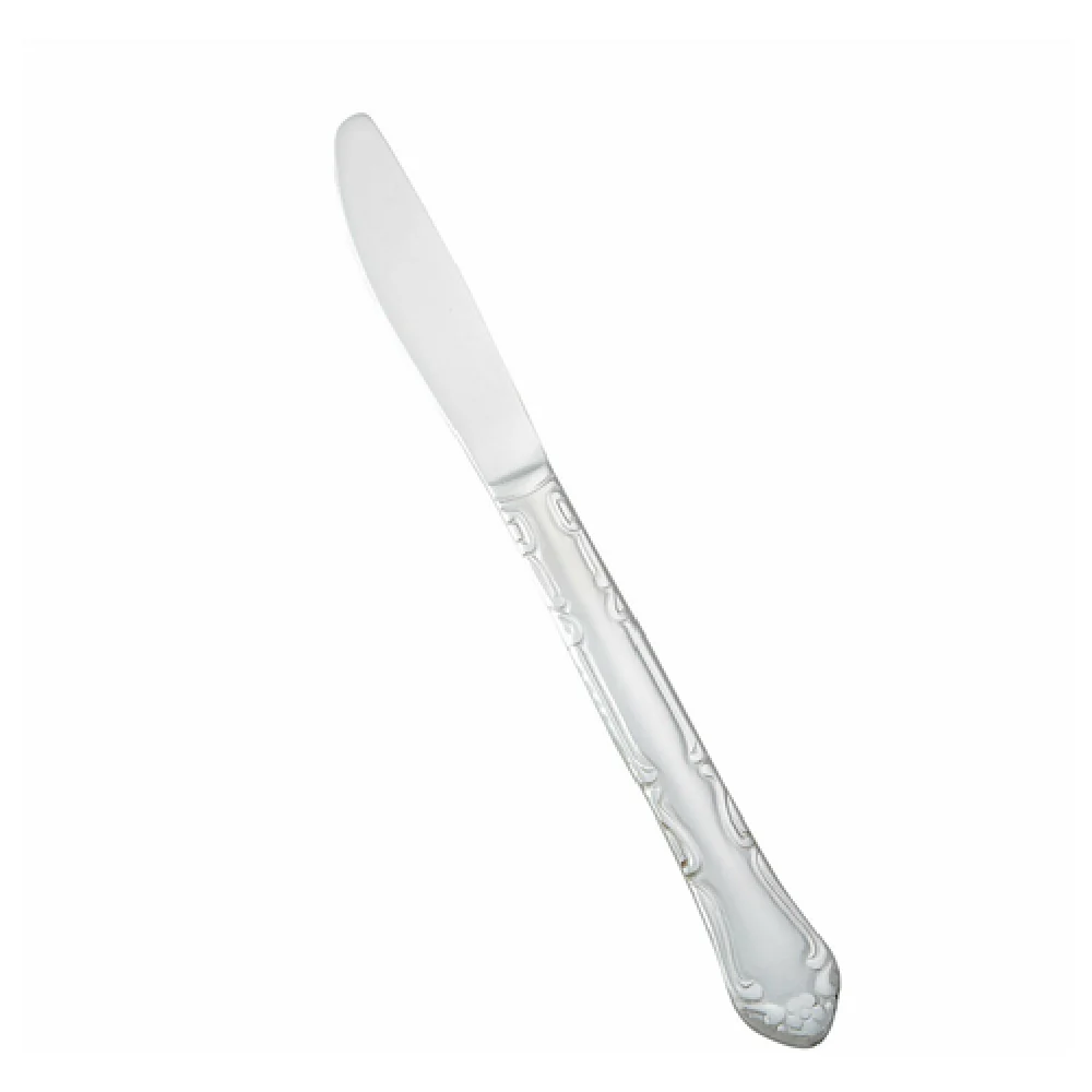 Winco 0004-08 8-5/8 Inch Dinner Knife Heavy Weight Vibro Finish Stainless Steel