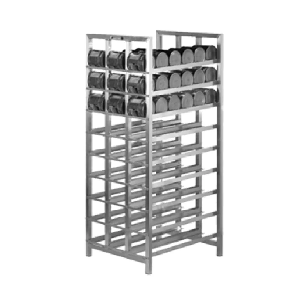 Alexander Industries CR-426 28 Inch Can Dispenser Rack Stationary Aluminum Heavy Duty Alexander Industries CR-426 28 Inch Can Dispenser Rack Stationary Aluminum Heavy Duty