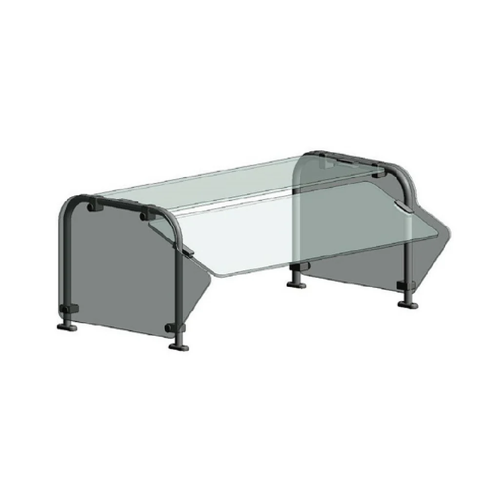 Randell RSB-STSSNA-86 86 Inch Standard Breath Guard Single-sided Stationary Stainless Steel with Tempered Glass Randell RSB-STSSNA-86 86 Inch Standard Breath Guard Single-sided Stationary Stainless Steel with Tempered Glass