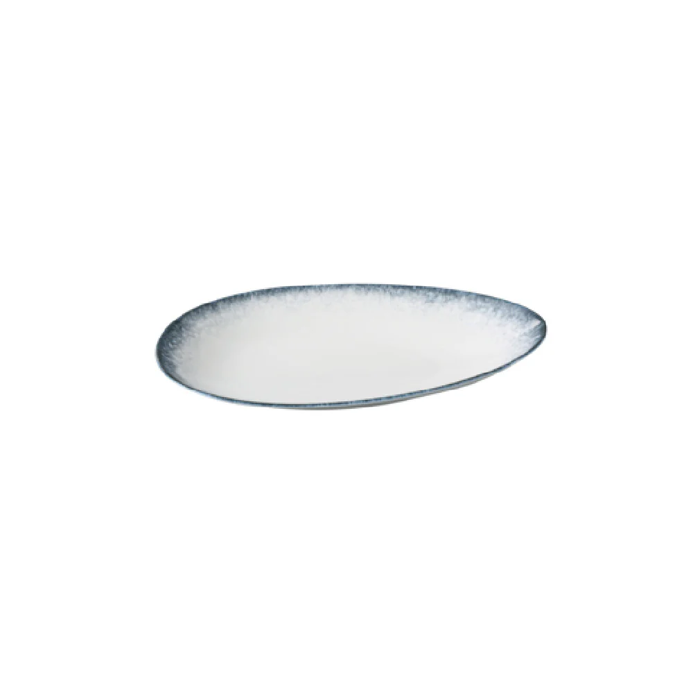 Yanco MR-311 11 3/4 Inch Oval Deep Plate China White and Blue Pack of 12 Yanco MR-311 11 3/4 Inch Oval Deep Plate China White and Blue Pack of 12