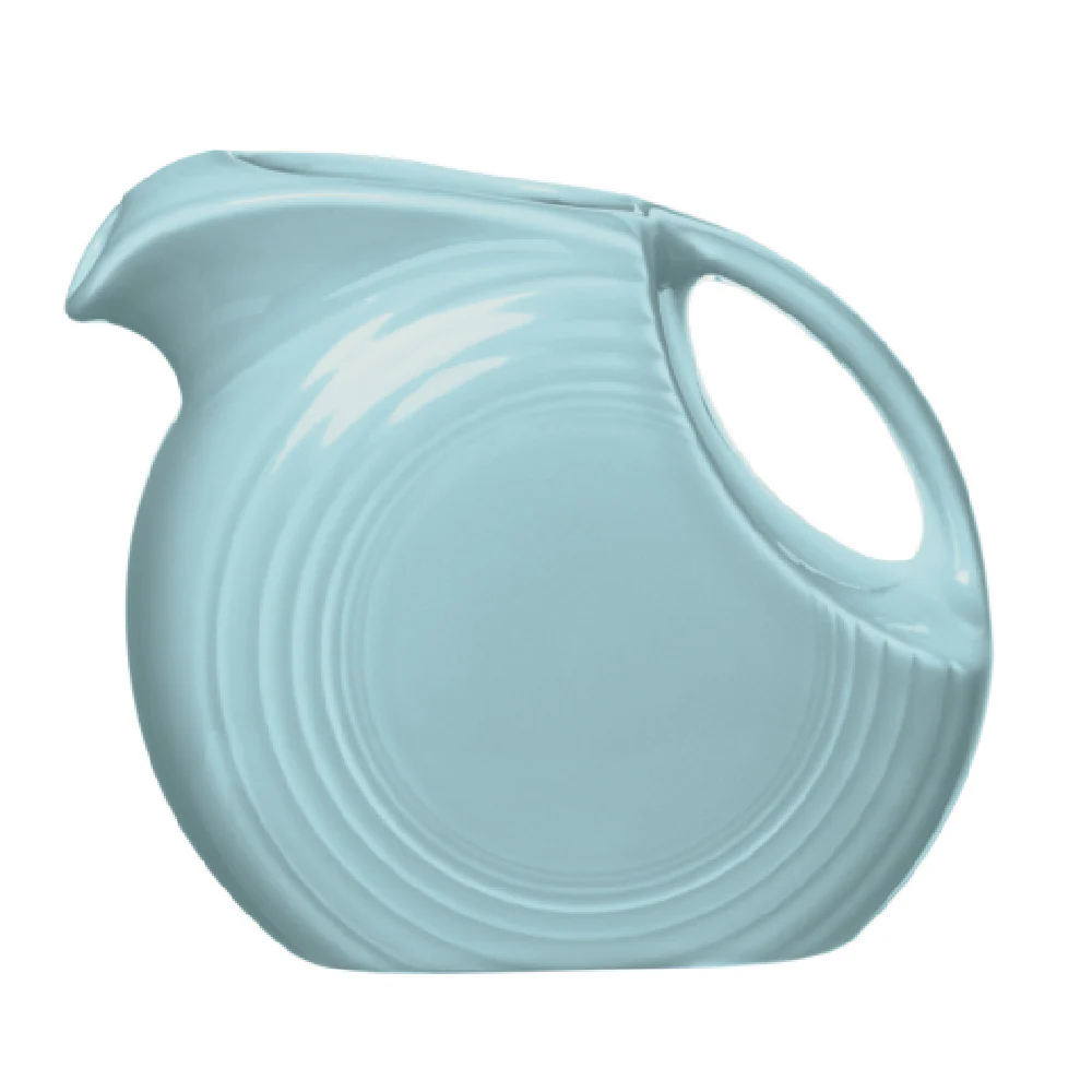 Steelite HL4840349 2.0 Quarts Large Disk Pitcher with Handle China Sky Steelite HL4840349 2.0 Quarts Large Disk Pitcher with Handle China Sky