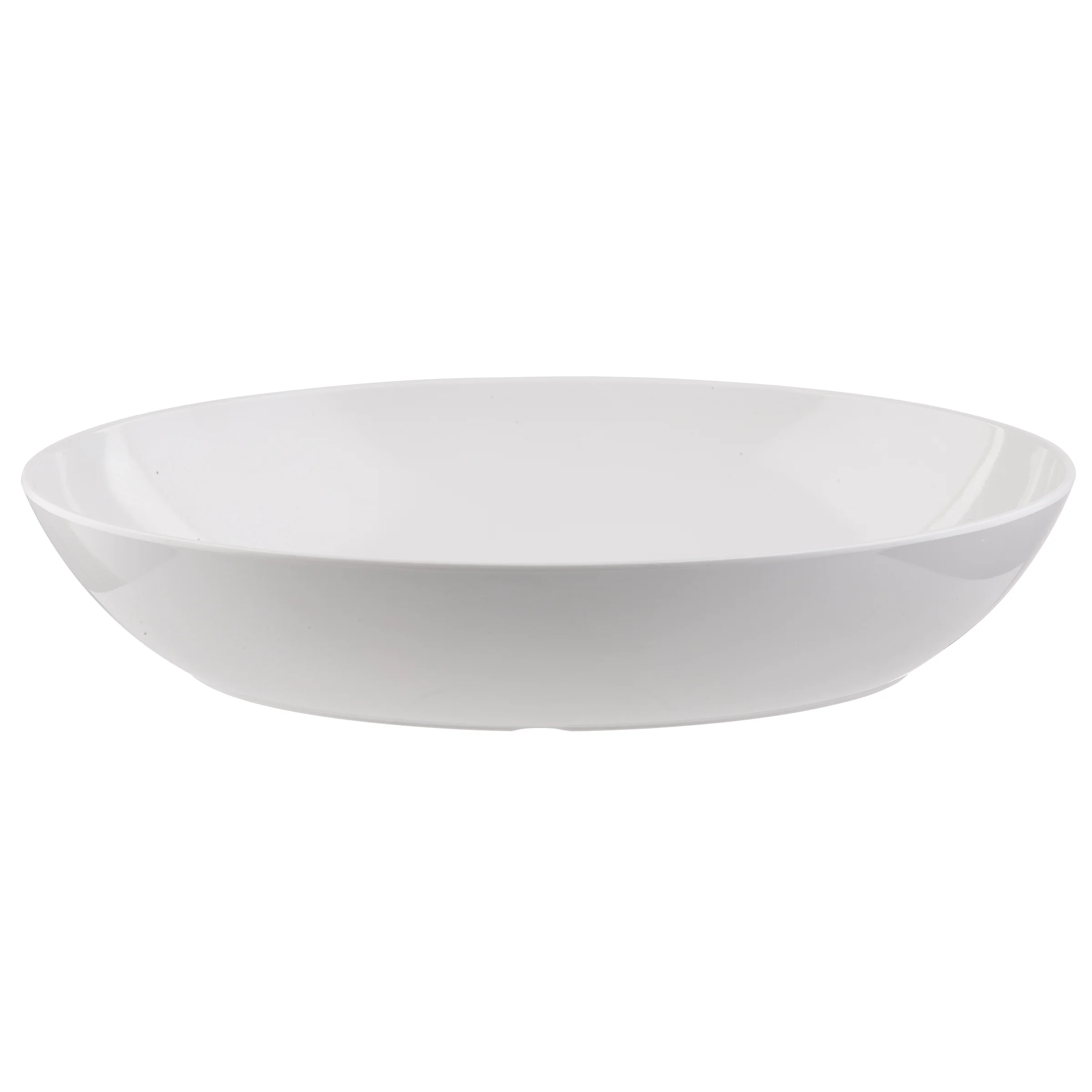 Tablecraft 1025002 96 Oz Oval Bowl Dishwasher Safe White Melamine