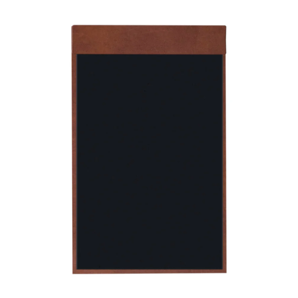 Risch MMB-LTH 8.5X14 Magnetic Menu Board Tuxedo Leather Bonded Leather