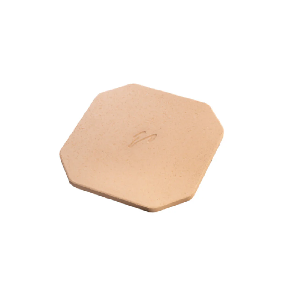Omcan 48460 13 Inch Octagonal Pizza Stone with Durable Cordierite Material