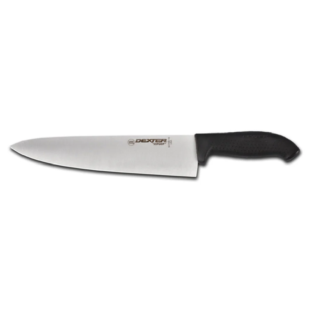 Dexter Russell SG145-10B-PCP 10 Inch Black High-Carbon Steel Soft Rubber Knife