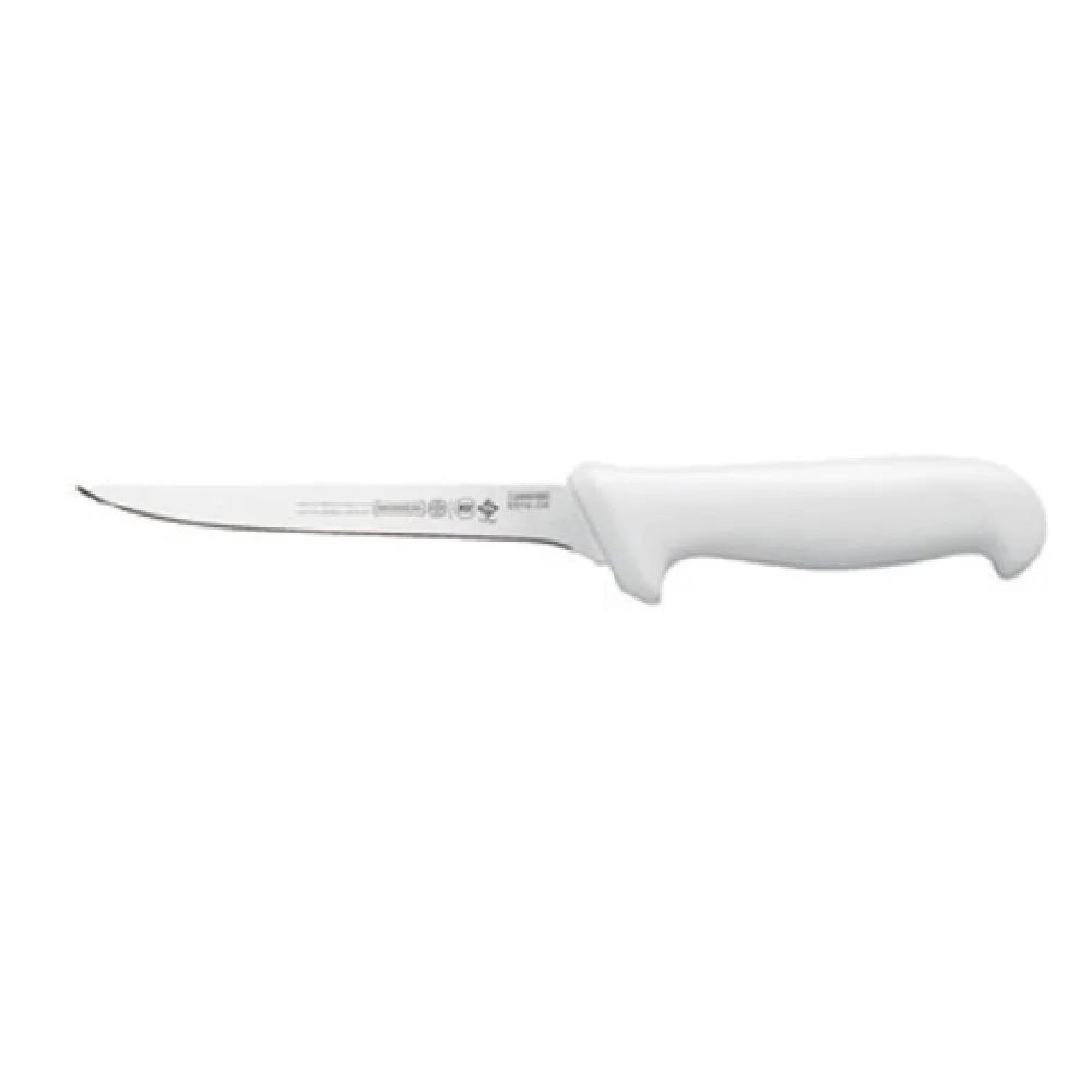 Mundial W5514-6 6 Inch Narrow Stiff Boning Knife High Carbon Steel White Handle