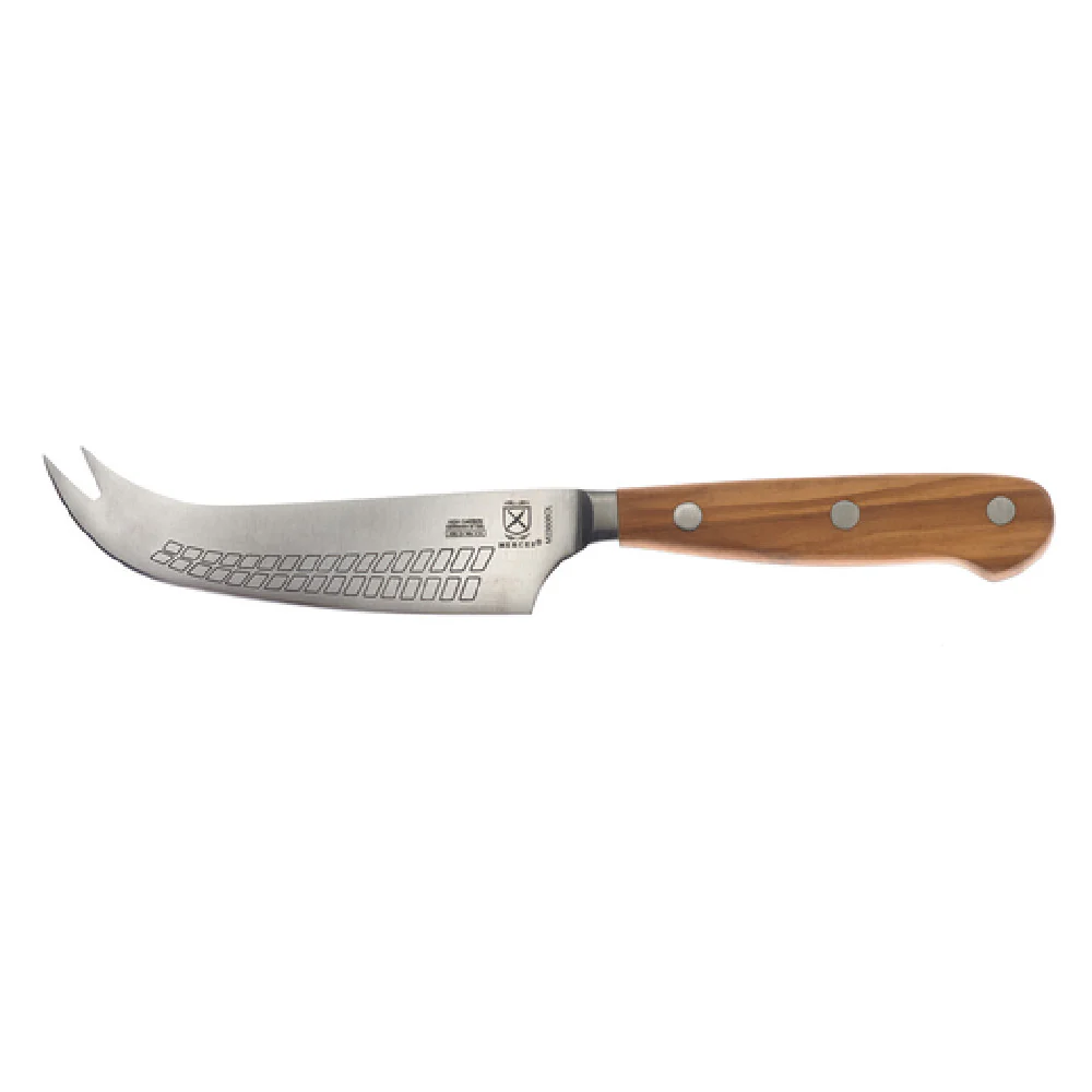 Mercer Culinary M23606OL 4 3/4 Inch Hard Cheese Knife with Olive Wood Handle
