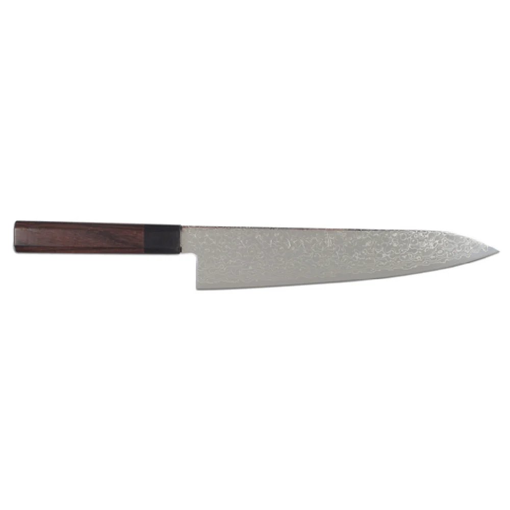 JB Prince Z189 9.5 9-1/2 Inch Smooth Edge Gyuto Knife Rosewood Handle Forged JB Prince Z189 9.5 9-1/2 Inch Smooth Edge Gyuto Knife Rosewood Handle Forged