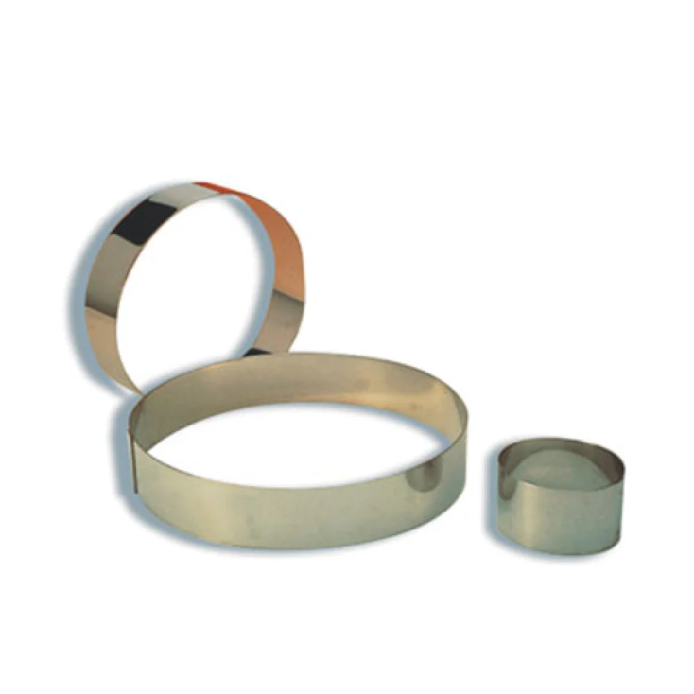 Matfer 371406 6-1/4 Inch Diameter Mousse Ring Round Bottomless Stainless Steel