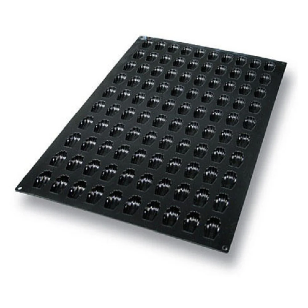 Louis Tellier SQ018 1.77 Inch Flexible Silicone Mini-Madeleine Mold Made in Italy