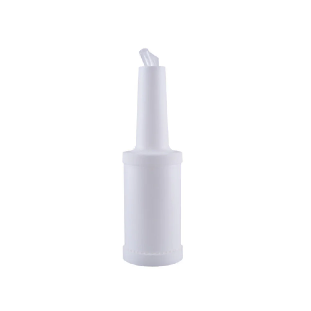 CAC China PRBT-1WT 3 3/4 Inch 1 Quart Pour Bottle with Spout and Lid White CAC China PRBT-1WT 3 3/4 Inch 1 Quart Pour Bottle with Spout and Lid White