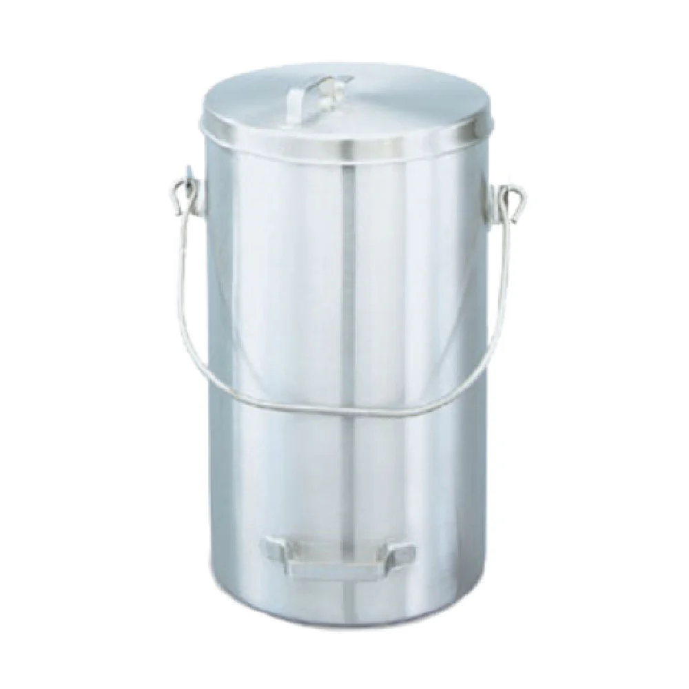Vollrath 59200 19 3/4 Quart Pail with Hook Cover Stainless Steel Tote