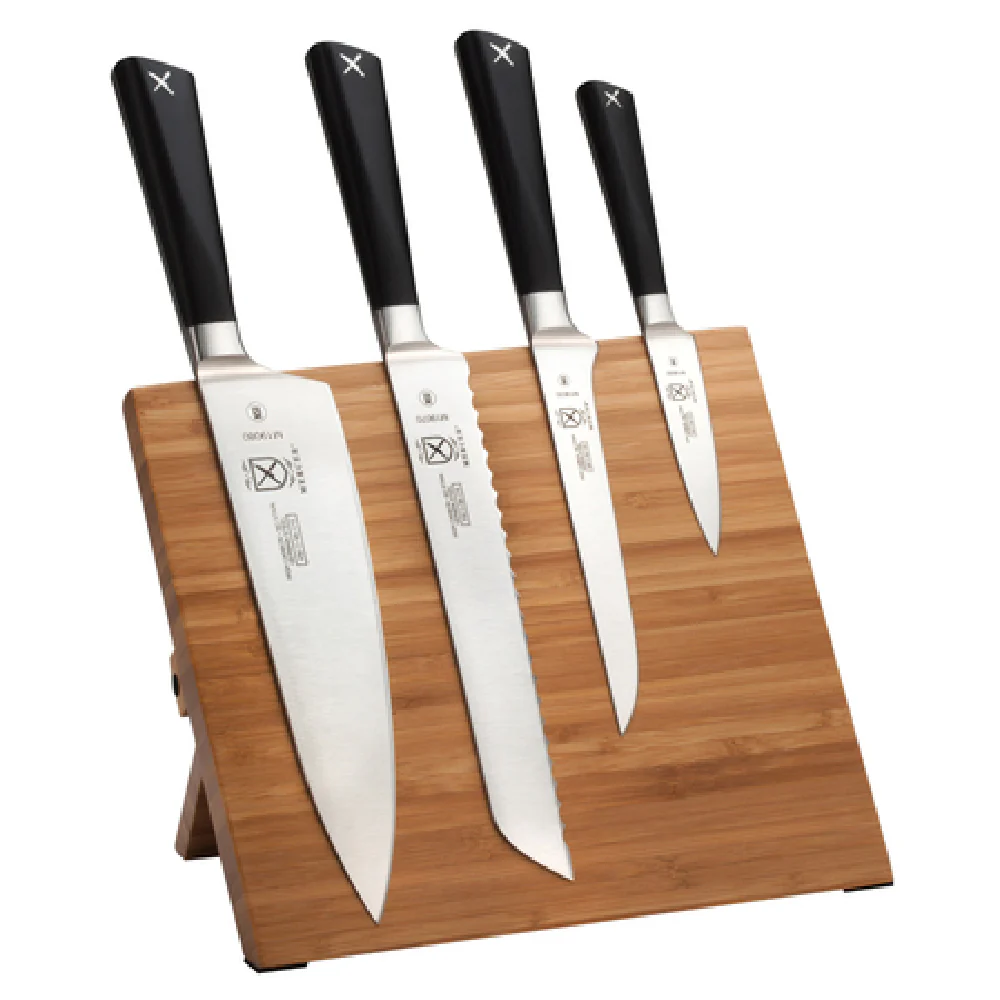 Mercer Culinary M21990BM 12 Inch Magnetic Board Knife Set with Four Knives Mercer Culinary M21990BM 12 Inch Magnetic Board Knife Set with Four Knives