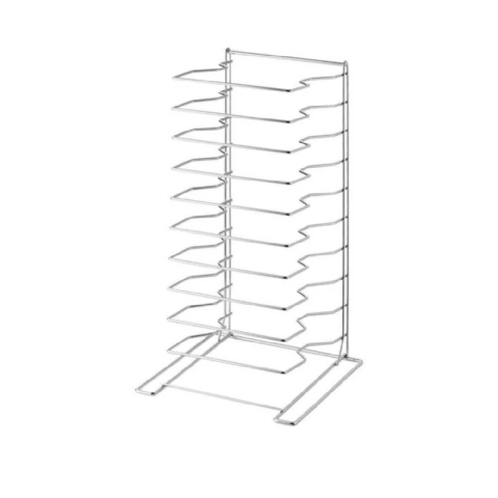 Omcan 81118 16 Inch Pizza Pan Rack 10 Slot 1.65 Inch Space Countertop stainless steel Omcan 81118 16 Inch Pizza Pan Rack 10 Slot 1.65 Inch Space Countertop stainless steel