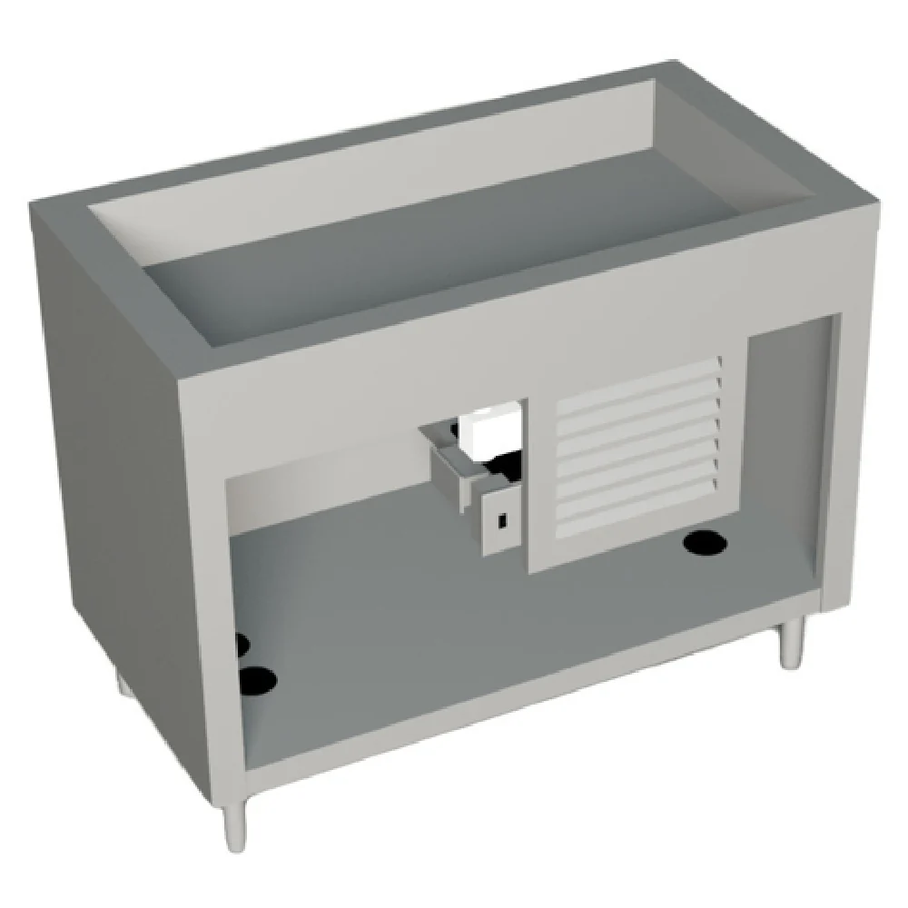 Duke 315-25SS 46 Inch Cold Pan Unit 20 Gauge Stainless Steel Top with Self-Contained Refrigeration Duke 315-25SS 46 Inch Cold Pan Unit 20 Gauge Stainless Steel Top with Self-Contained Refrigeration