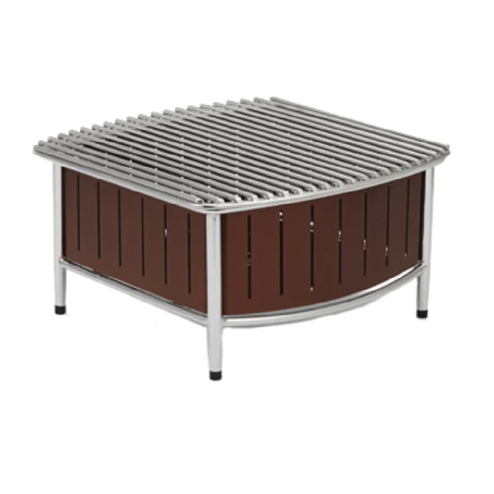 Vollrath 4667470 16 Inch Contoured Buffet Station with Wire Grill Brown Aluminum Vollrath 4667470 16 Inch Contoured Buffet Station with Wire Grill Brown Aluminum