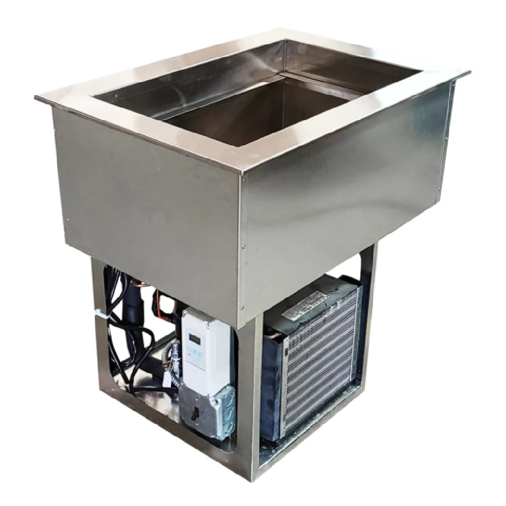 BK Resources E-CP3-1 19 Inch Cold Food Well Drop-In Stainless Steel with 3 Inch Pan Rails BK Resources E-CP3-1 19 Inch Cold Food Well Drop-In Stainless Steel with 3 Inch Pan Rails