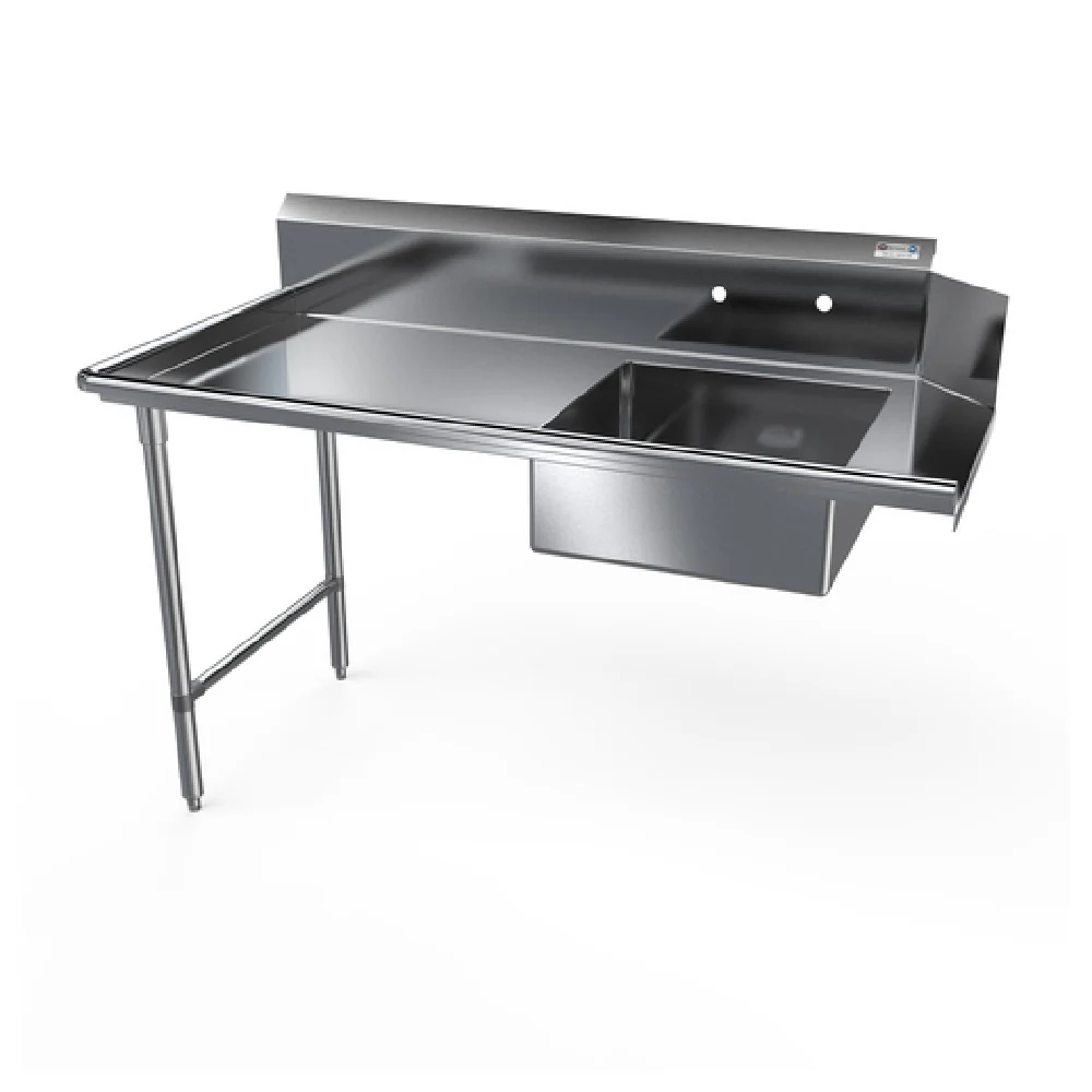 NBR Equipment SDT-60L-16 60 Inch Premium Soiled Dishtable Stainless Steel with Pre-Rinse Sink NBR Equipment SDT-60L-16 60 Inch Premium Soiled Dishtable Stainless Steel with Pre-Rinse Sink