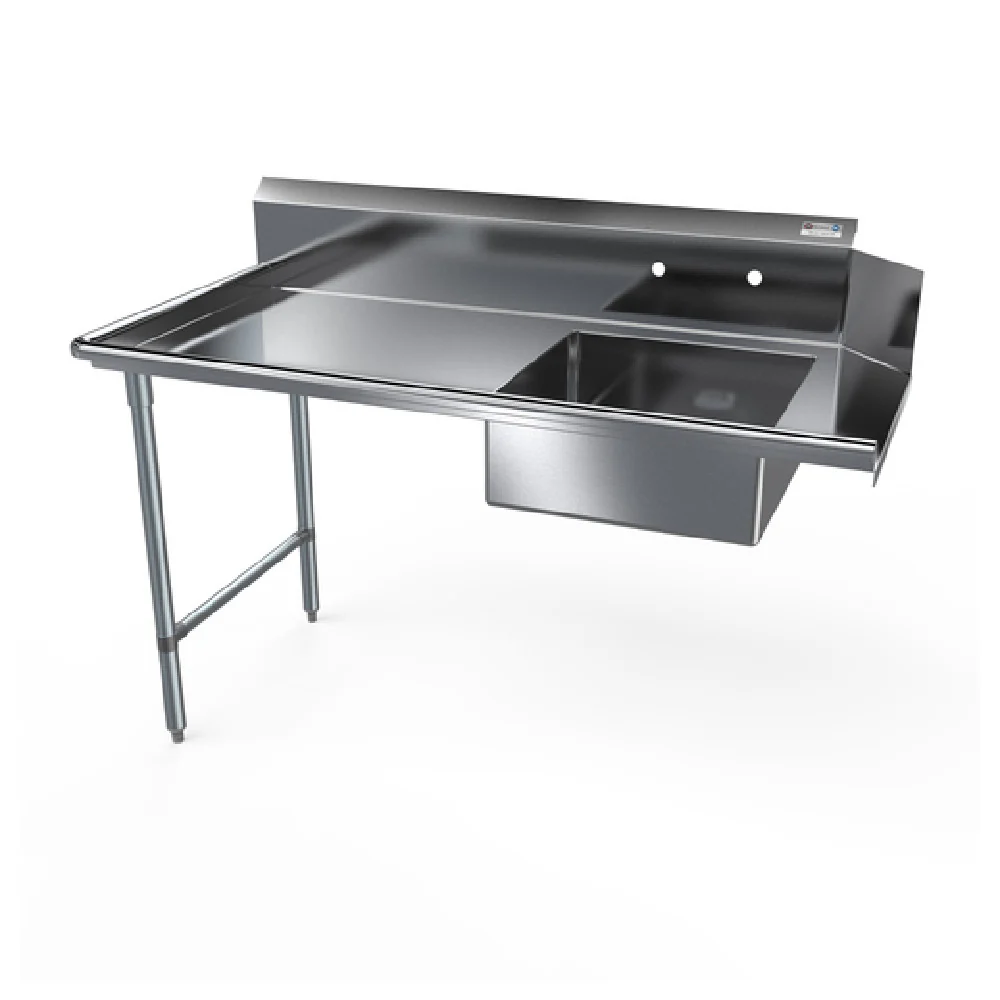 NBR Equipment SDT-72L 72 Inch Economy Dishtable Soiled Stainless Steel with Pre-Rinse Sink NBR Equipment SDT-72L 72 Inch Economy Dishtable Soiled Stainless Steel with Pre-Rinse Sink