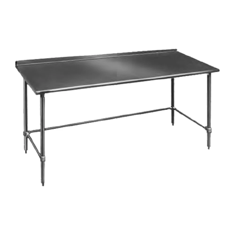 Eagle UT2424GTB 24 Inch Budget Series Work Table with 1-1/2 Inch Rear Upturn 430 Stainless Steel