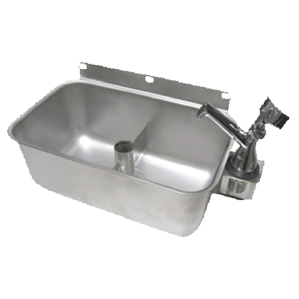 GSW USA HS-DSREG 10 Inch Dipper Well Sink with Chrome Plated Brass Faucet