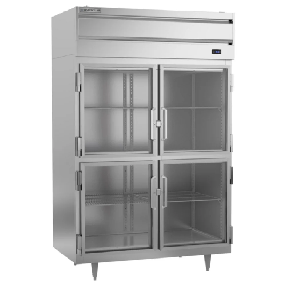 Beverage Air PF2HC-1BHG 52 Inch Freezer Reach-in 44.57 cu ft Two-section with Glass Doors
