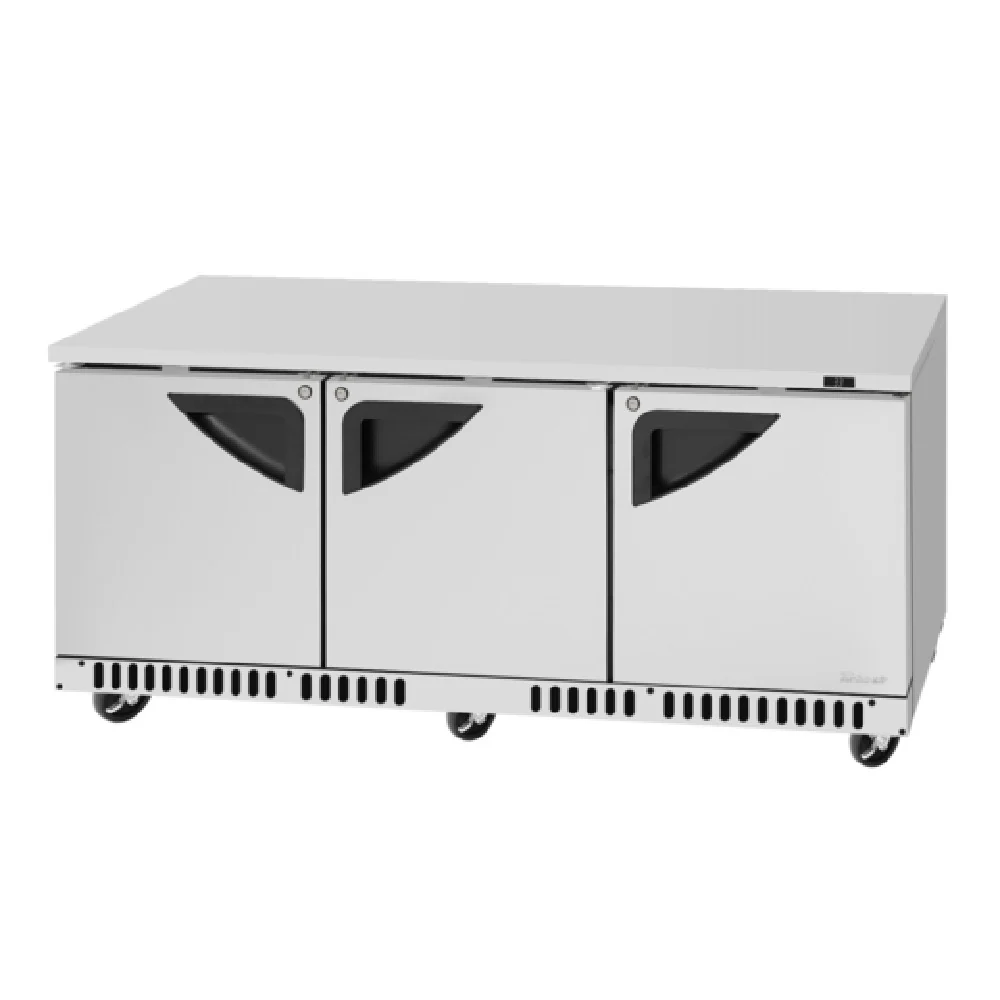 Turbo Air TUR-72SD-FB-N 72 Inch Super Deluxe Undercounter Refrigerator 17.6 cu ft with Front Breathing Airflow
