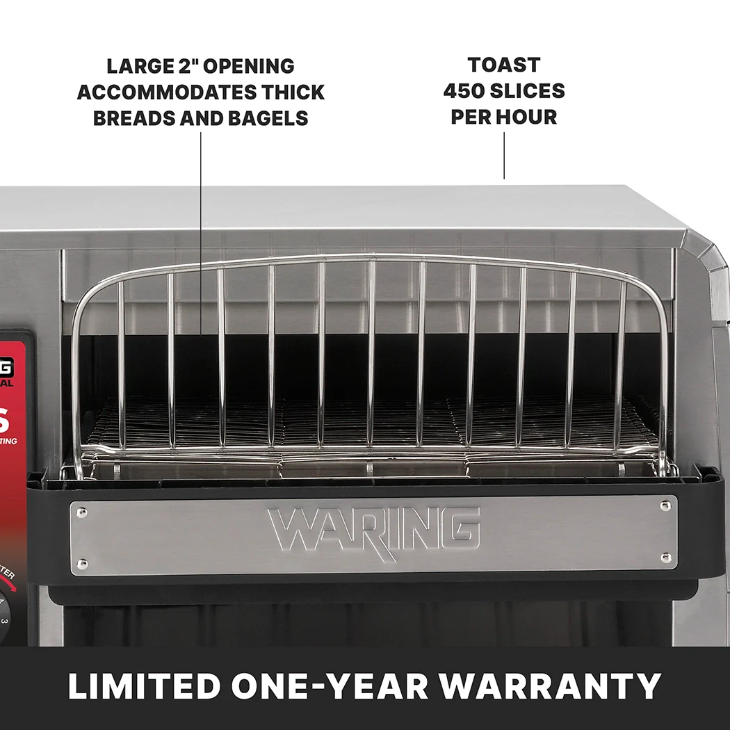 Waring CTS1000E 19 Inch Conveyor Toaster 3.96 cu ft electric with Type F plug