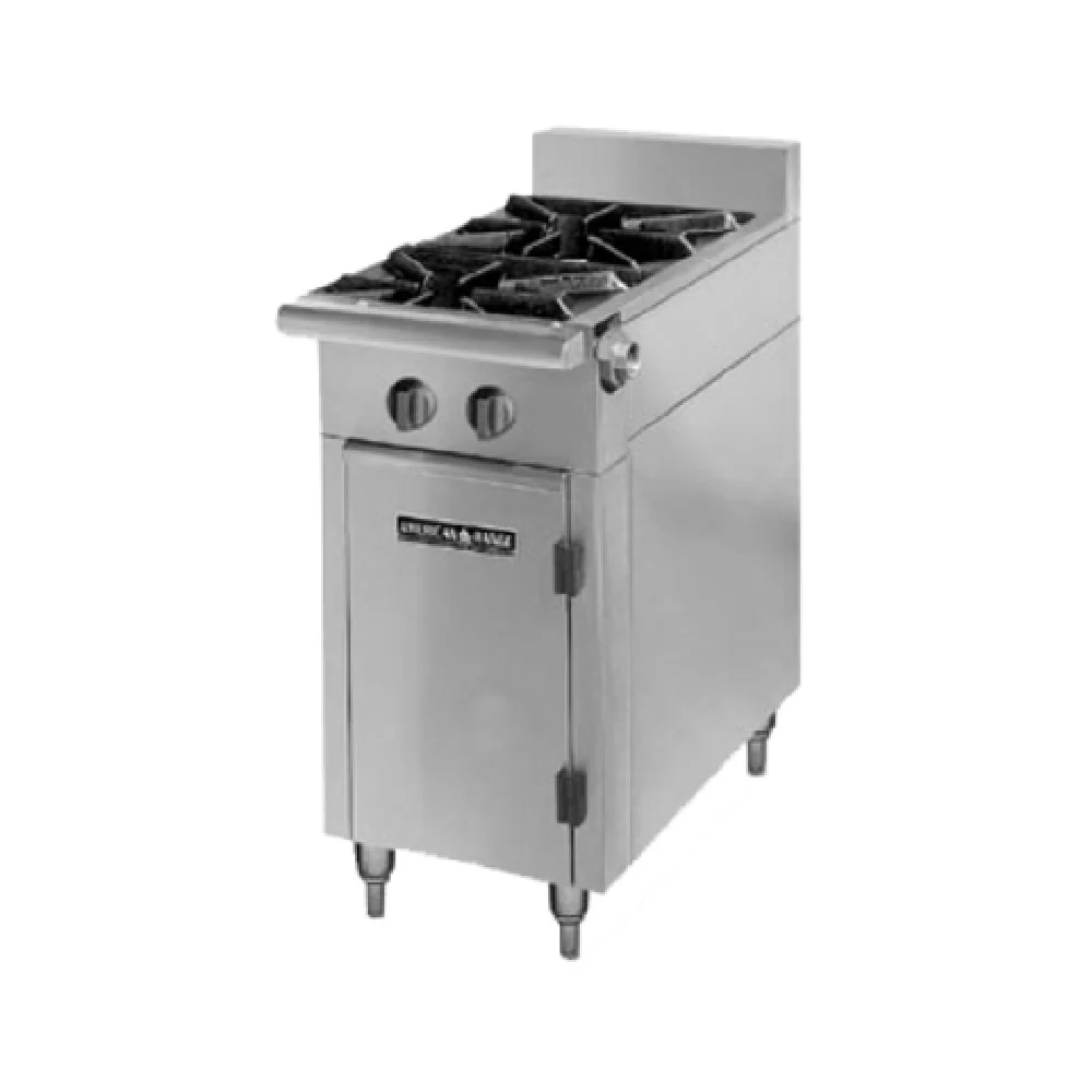 American Range HD11-2-O_NAT 11 Inch Gas Medallion Heavy Duty Range with 2 Burners 60000 BTU