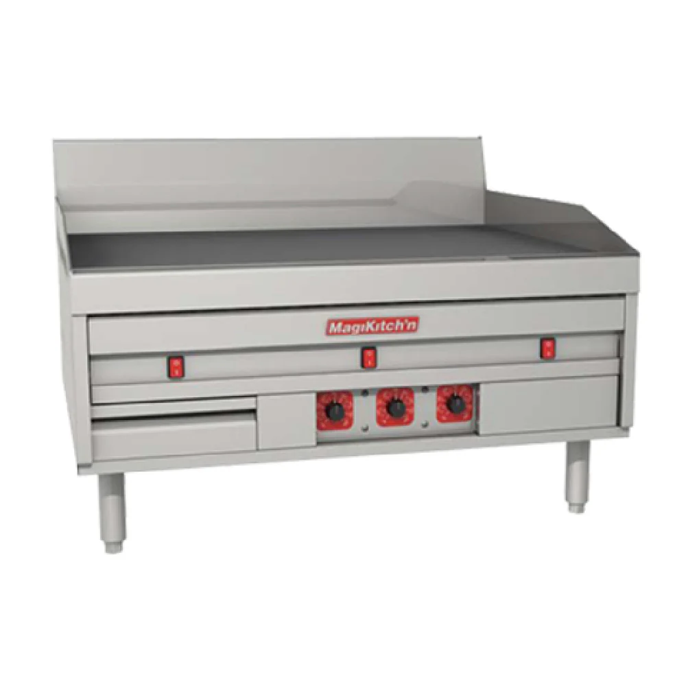 Magikitchn MKE-60-E_240/60/1 60 Inch Countertop Electric Griddle with Grease Chute