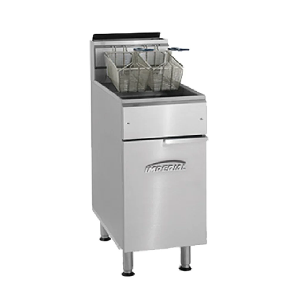 Imperial IFS-75_LP 19 Inch Deep Fryer Gas Floor Model 75 Lb Capacity with 2 Baskets 175000 BTU Imperial IFS-75_LP 19 Inch Deep Fryer Gas Floor Model 75 Lb Capacity with 2 Baskets 175000 BTU