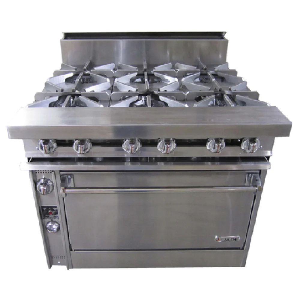 Jade Range JTRH-6-36_NAT 36 Inch Gas Range with 6 Burners 245000 BTU